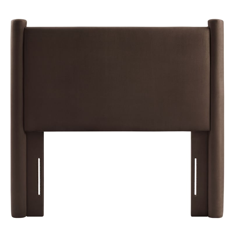 Rael Twin Headboard in Chocolate Brown