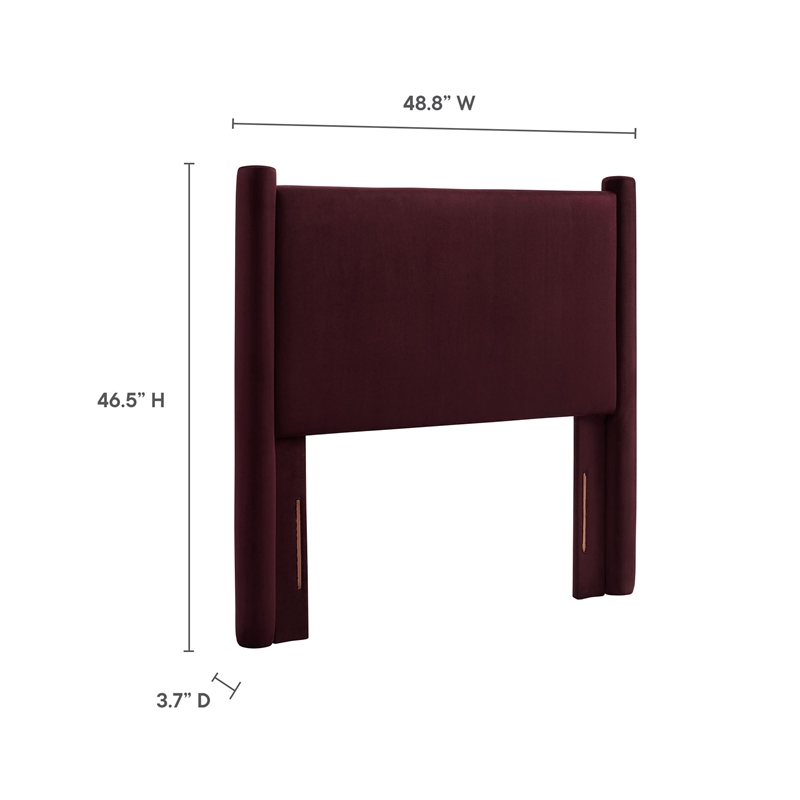 Rael Twin Headboard in Mulberry