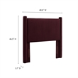 Rael Twin Headboard in Mulberry