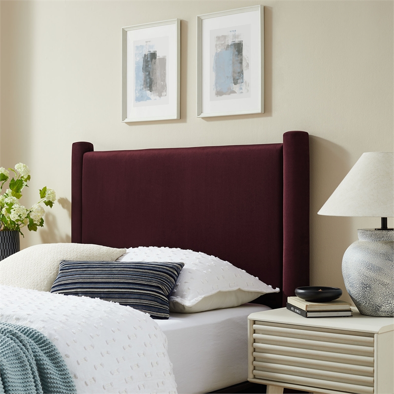 Rael Twin Headboard in Mulberry