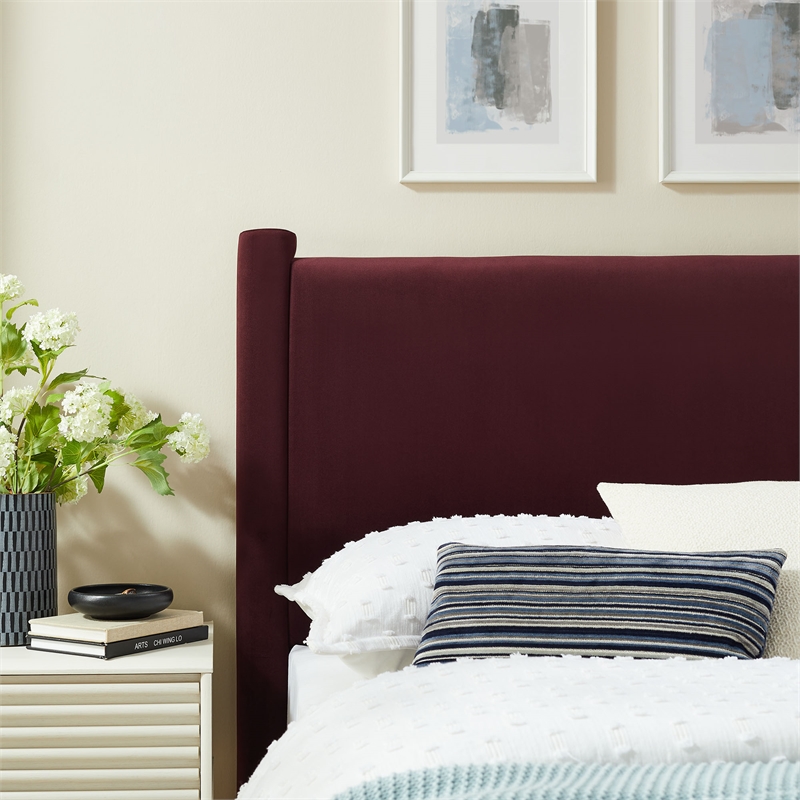 Rael Twin Headboard in Mulberry