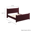 Rael King Platform Bed in Mulberry