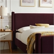 Rael King Platform Bed in Mulberry