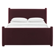 Rael King Platform Bed in Mulberry