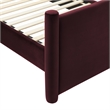 Rael King Platform Bed in Mulberry
