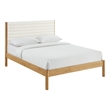 Olea Full Platform Bed in Feather Oak