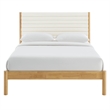 Olea King Platform Bed in Feather Oak