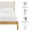 Olea Twin Platform Bed in Feather Oak