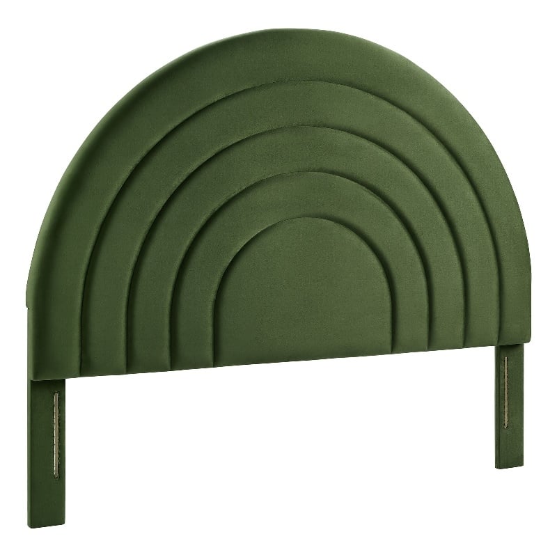 Solana King Headboard in Moss Green