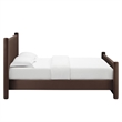 Rael Queen Platform Bed in Chocolate Brown
