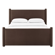 Rael Queen Platform Bed in Chocolate Brown