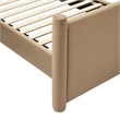 Rael Queen Platform Bed in Taupe
