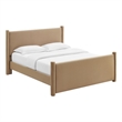 Rael Queen Platform Bed in Taupe
