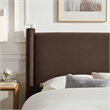Rael Full Platform Bed in Chocolate Brown