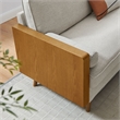 Kellan Sofa in Walnut Heathered Weave Ivory