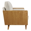 Kellan Sofa in Walnut Heathered Weave Ivory