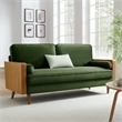 Kellan Sofa in Walnut Moss Green