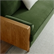 Kellan Sofa in Walnut Moss Green