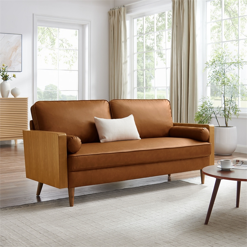 Kellan Sofa in Walnut Tan