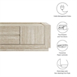 Hollis TV Stand in Travertine