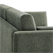 Modway Linden Upholstered Heathered Chenille Sofa in Eucalyptus