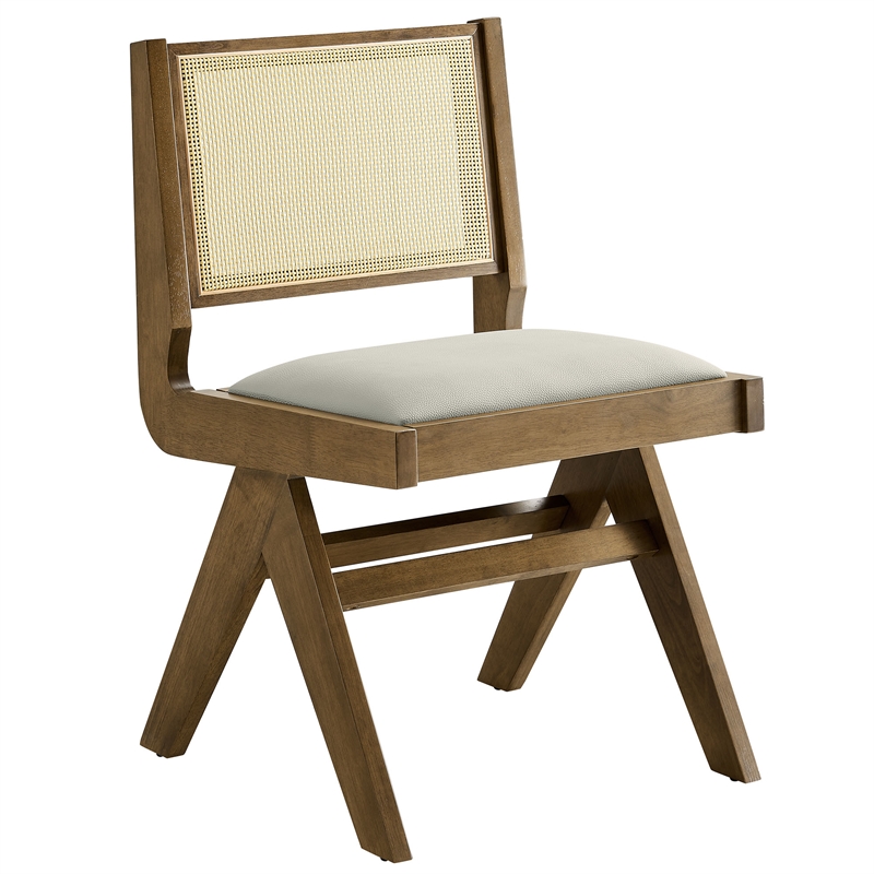 Thera Dining Side Chairs Set of 2 in Weathered Oak Stone