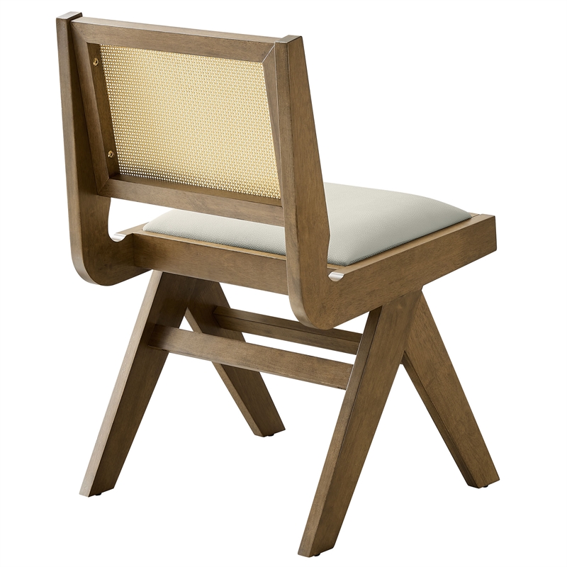 Thera Dining Side Chairs Set of 2 in Weathered Oak Stone