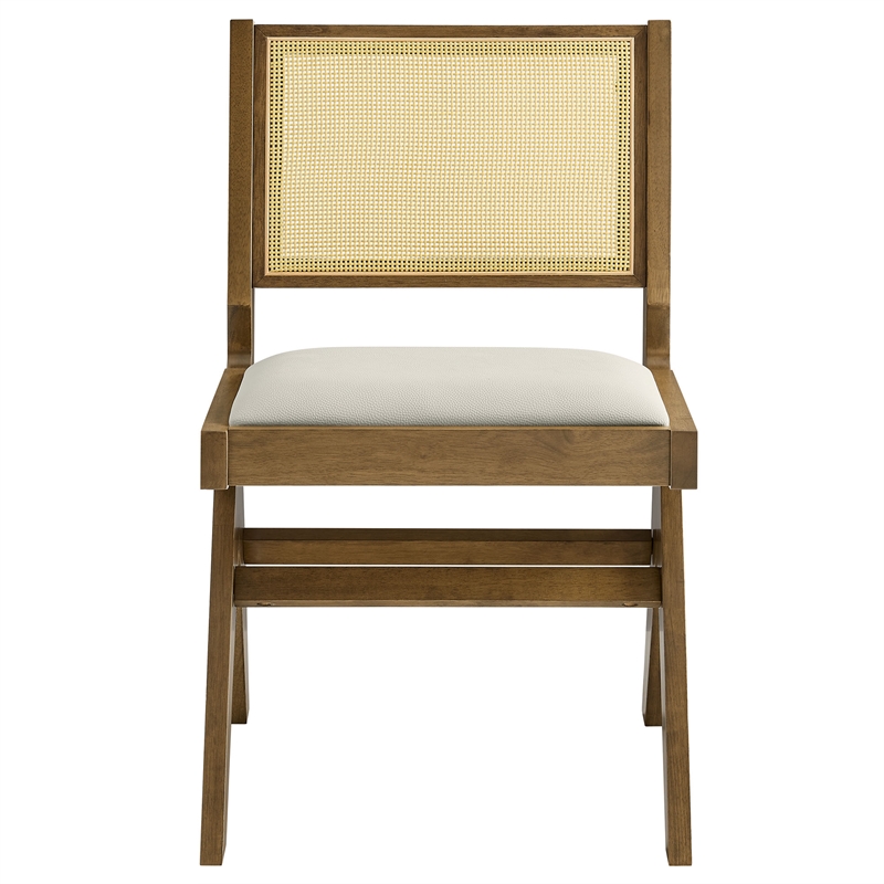 Thera Dining Side Chairs Set of 2 in Weathered Oak Stone