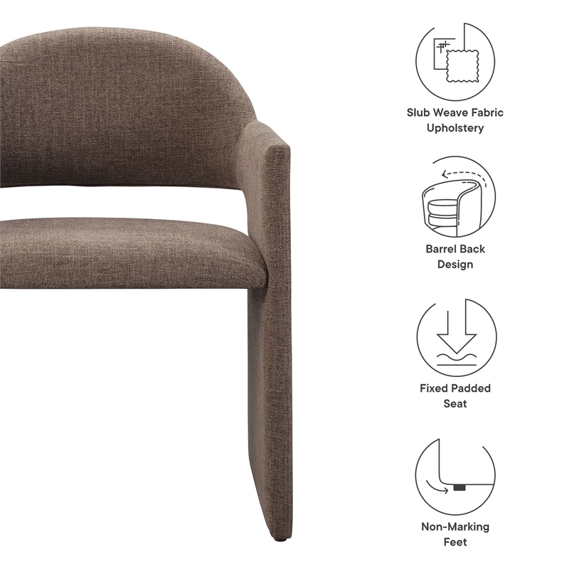 talia dining armchair in mocha