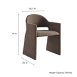 Talia Dining Armchair in Mocha