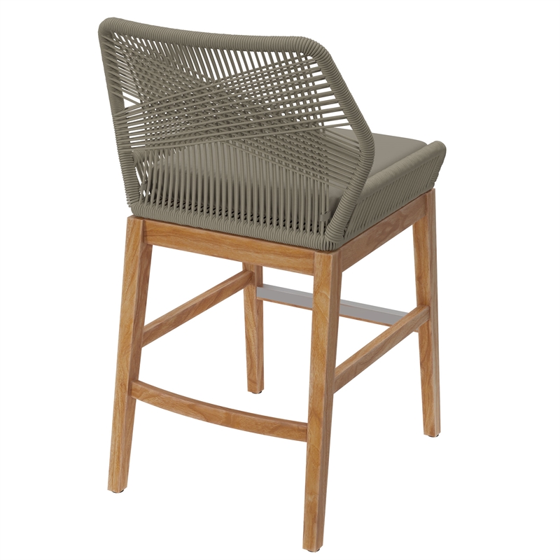 Wellspring Counter Stool in Light Gray Greige