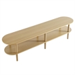 Torus TV Stand in Light Oak