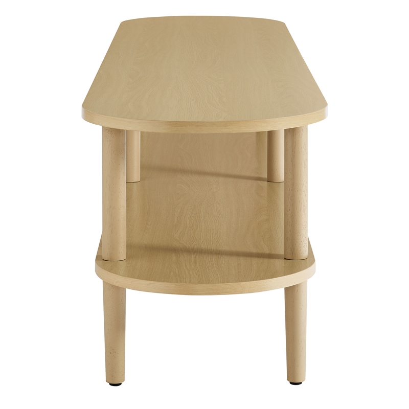Torus TV Stand in Light Oak