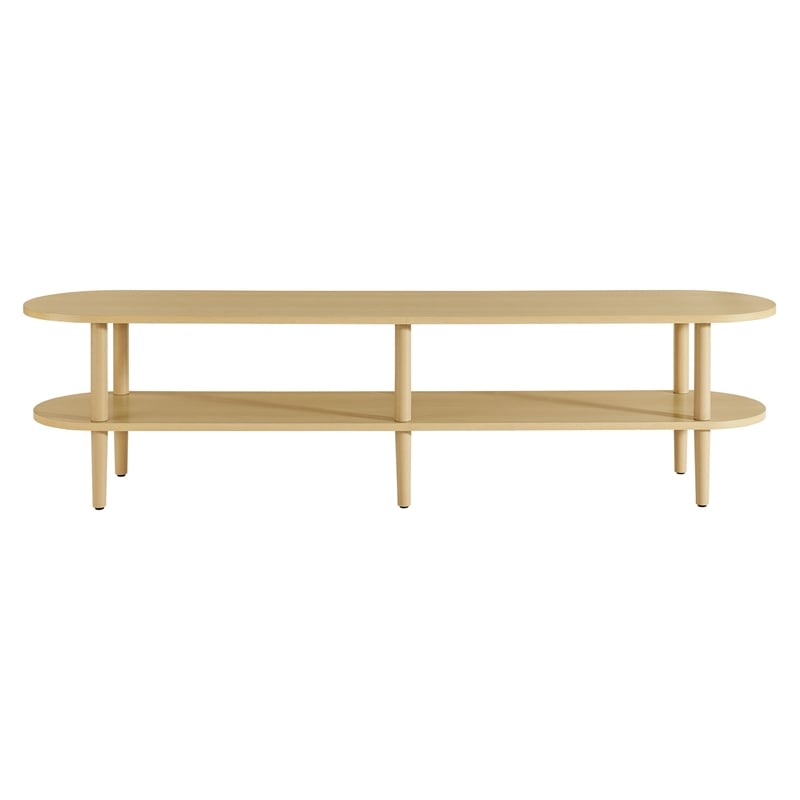 Torus TV Stand in Light Oak