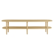 Torus TV Stand in Light Oak