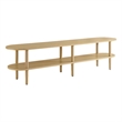 Torus TV Stand in Light Oak