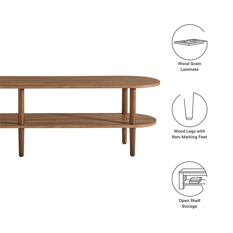 Torus TV Stand in Walnut