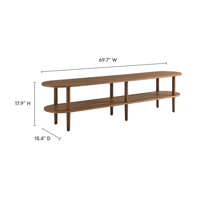 Torus TV Stand in Walnut