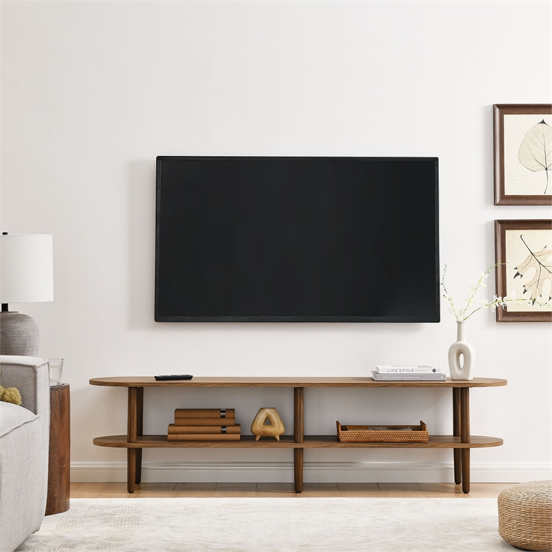 Torus TV Stand in Walnut
