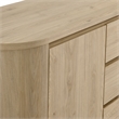 Duval Sideboard Storage Cabinet in Hickory Frost