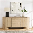 Duval Sideboard Storage Cabinet in Hickory Frost