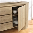 Duval Sideboard Storage Cabinet in Hickory Frost