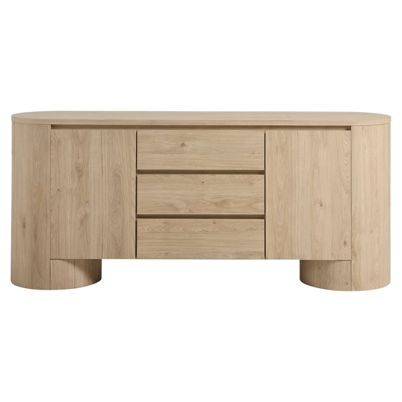 Duval Sideboard Storage Cabinet in Hickory Frost