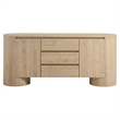 Duval Sideboard Storage Cabinet in Hickory Frost