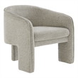 Modway Greer Boucle Fabric Upholstered Accent Armchair in Parchment