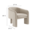 Greer Accent Armchair in Almond