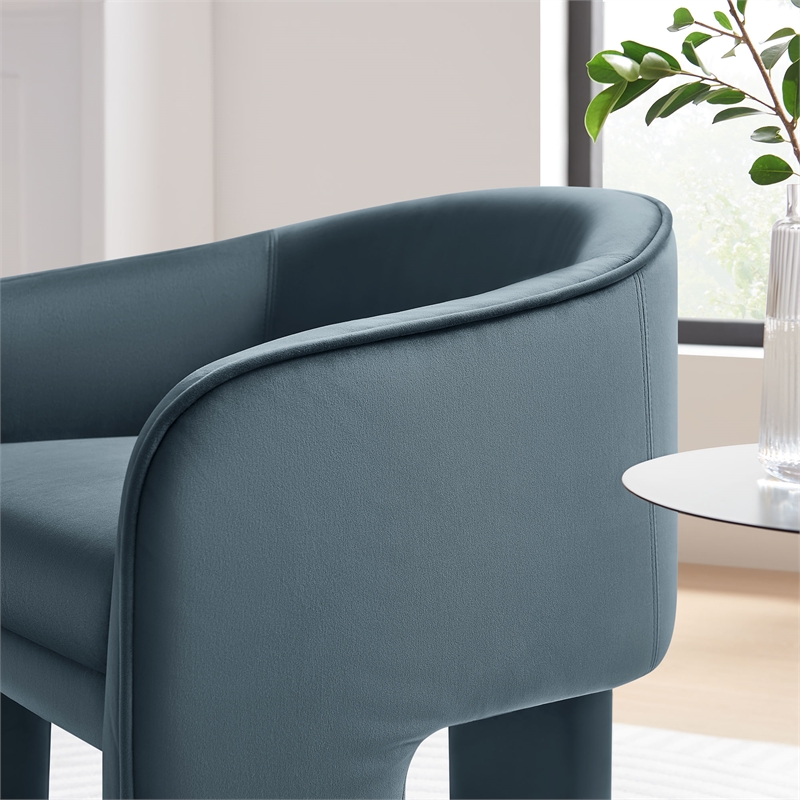 Greer Accent Armchair in Cadet Blue