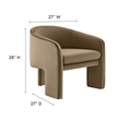 Greer Accent Armchair in Taupe
