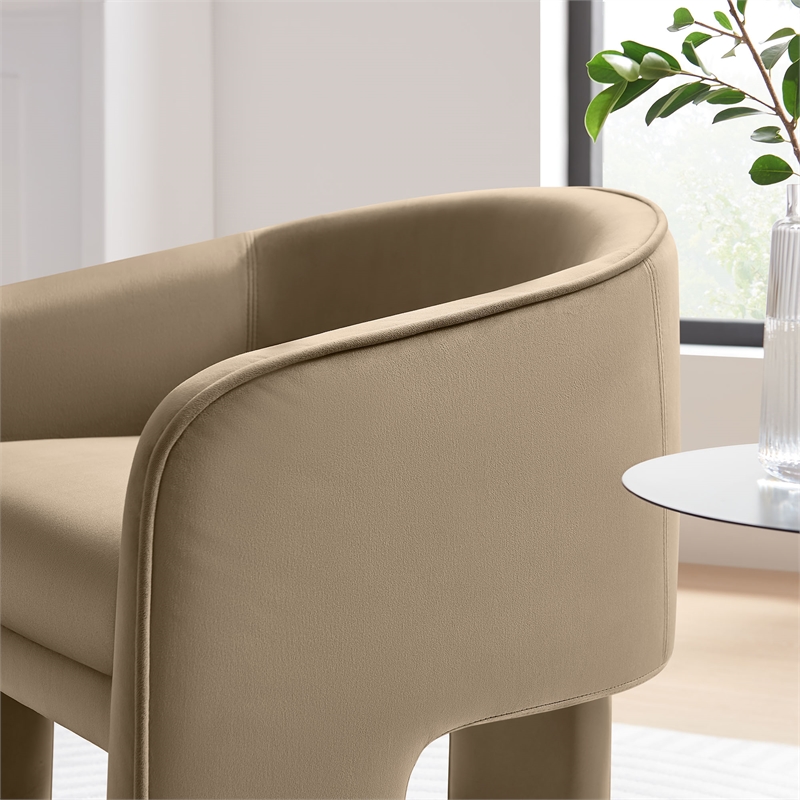 Greer Accent Armchair in Taupe