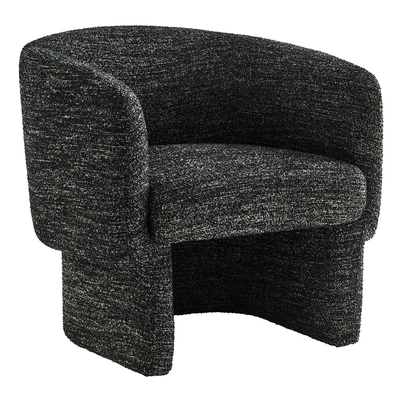 Muse Barrel Accent Chair in Charcoal